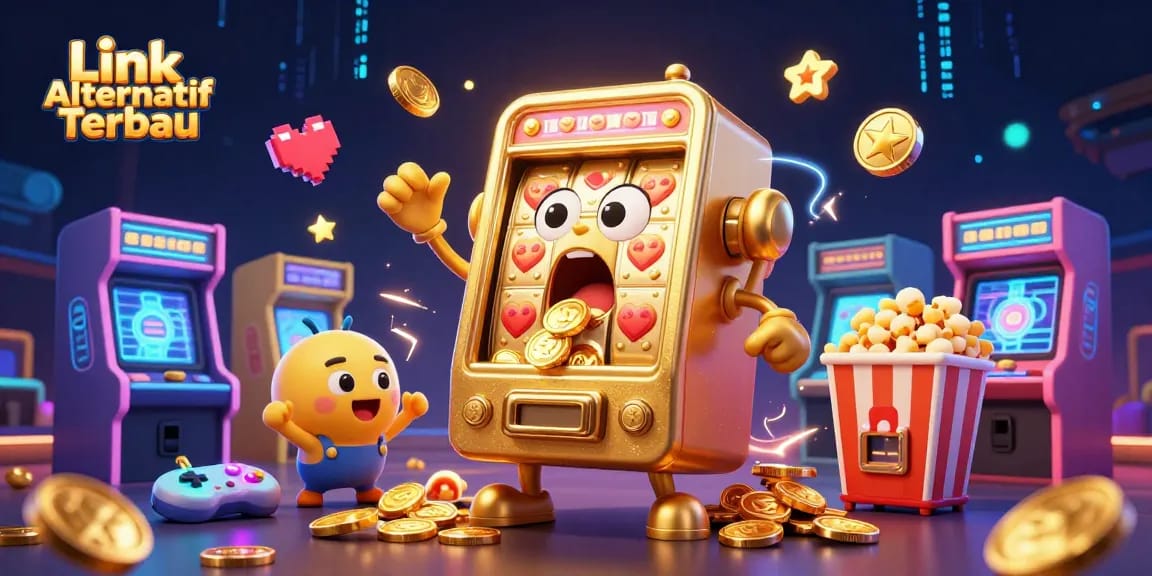 Experience thrilling wins with Link Alternatif Terbaru in this vibrant casino scene filled with excitement.