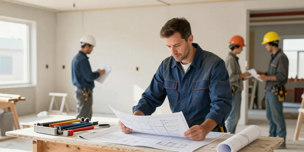 Local contractor reviewing plans for slot toto improvements, showcasing trusted services in the community.