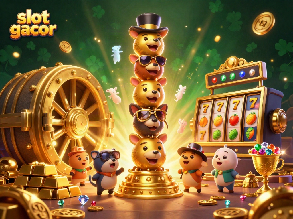 Menangkan slot gacor dengan totem emas berwarna-warni dan harta karun yang memukau.