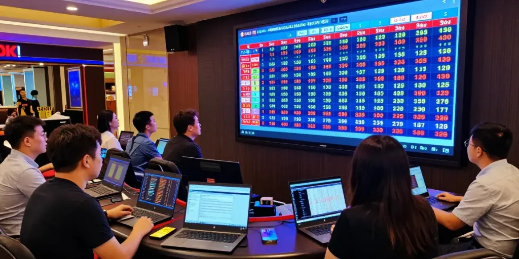 Menampilkan Data Macau secara real-time dengan banyak orang menonton hasil terbaru Toto Macau 4D.