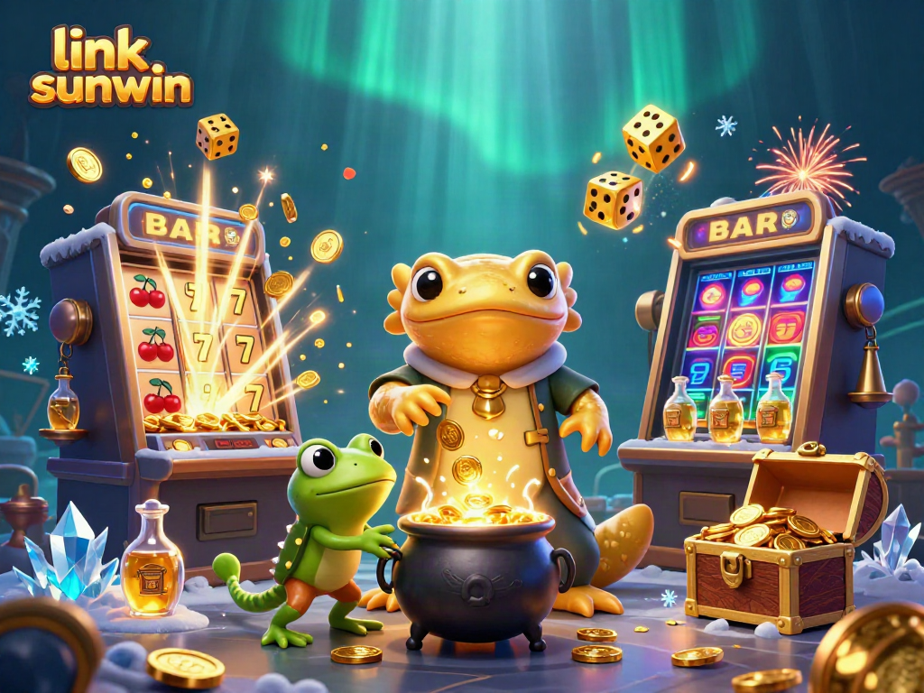 Experience winning gameplay at link sunwin with vibrant casino elements bursting with energy and excitement.