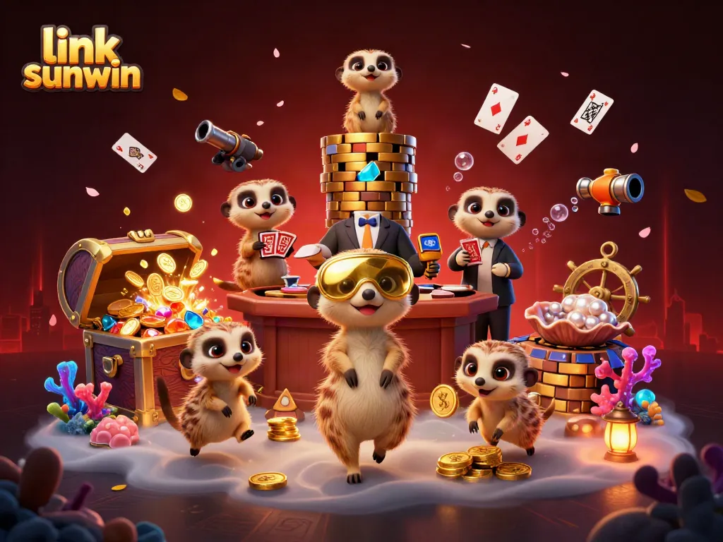 Engage in thrilling gameplay with link sunwin featuring vibrant casino meerkats.
