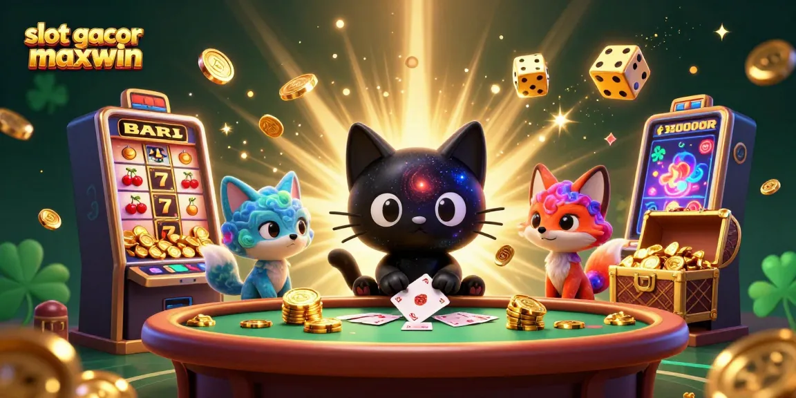 Menang besar dengan slot gacor maxwin di kasino virtual yang penuh warna dan efek luar angkasa.