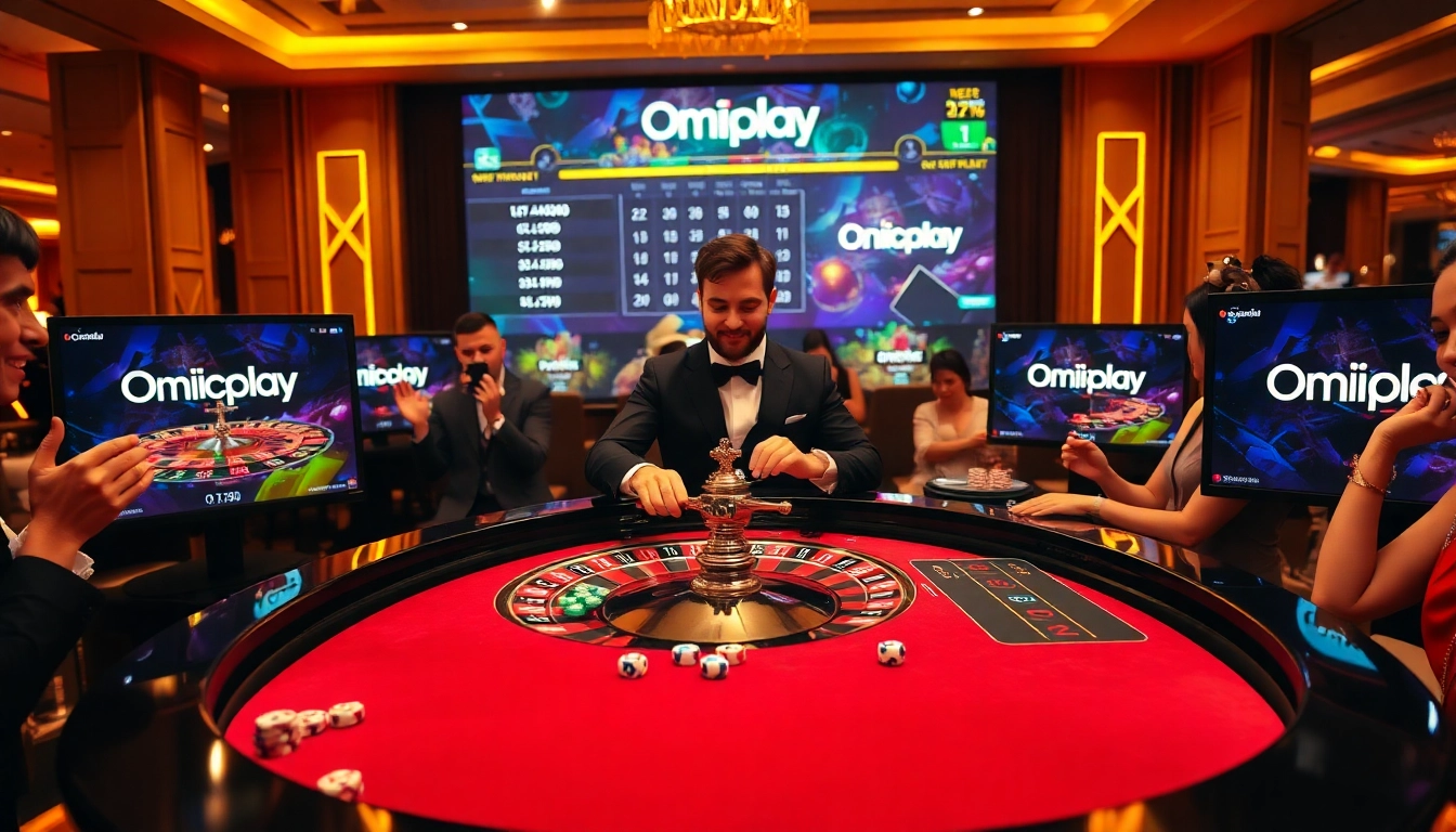 Experience the thrill of gaming with Onicplay in a vibrant casino setting.