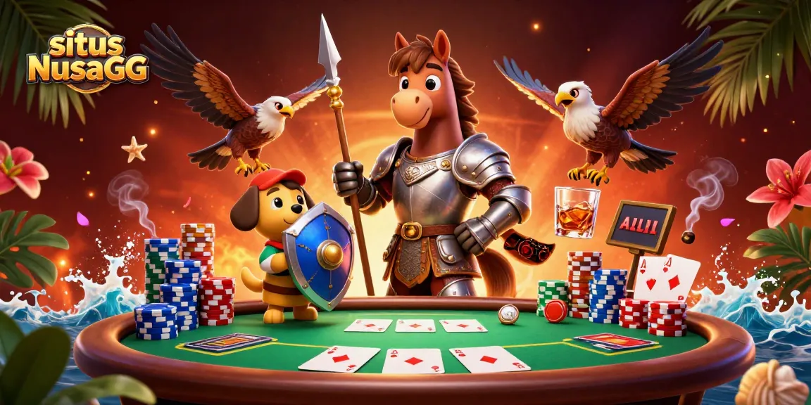 Experience thrilling gameplay at situs NusaGG featuring vibrant casino scenes and engaging characters.