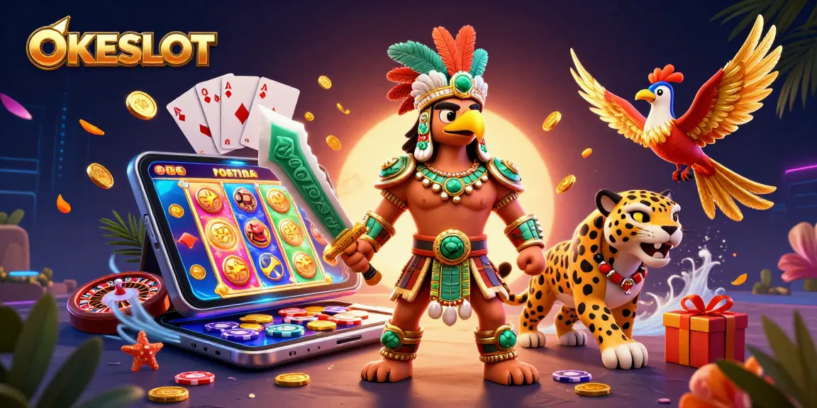 Menangkan pengalaman bermain di OKESLOT, dengan slot menarik dan karakter Aztec beraksi.