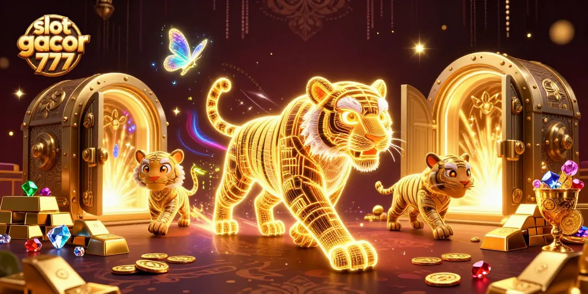 Bermain slot gacor 777 untuk jackpot besar dengan simbol berkilauan dan banyak harta berharga.