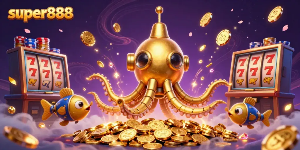 Menggali keberuntungan dengan permainan slot super888 di lautan koin emas.