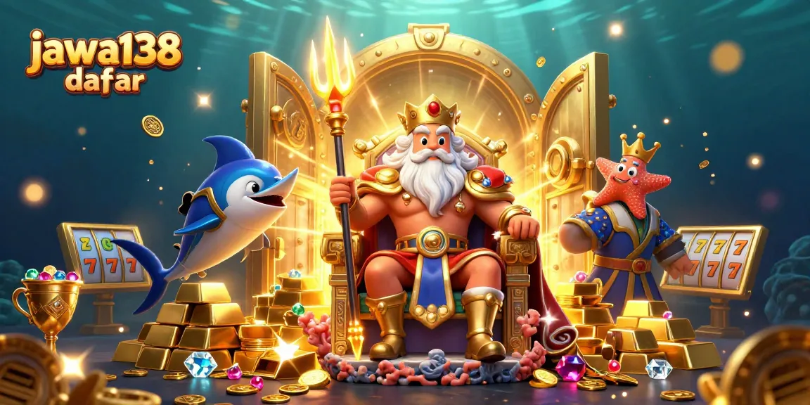 Menangkan slot dan jackpot di jawa138 daftar dengan ilustrasi kasino mengesankan yang dipenuhi harta karun.