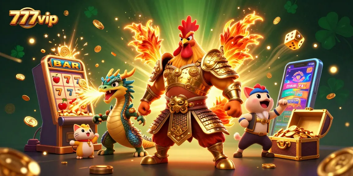 Experience the thrill of winning at 777vip with an exciting jackpot scene featuring heroic characters and vibrant casino elements.