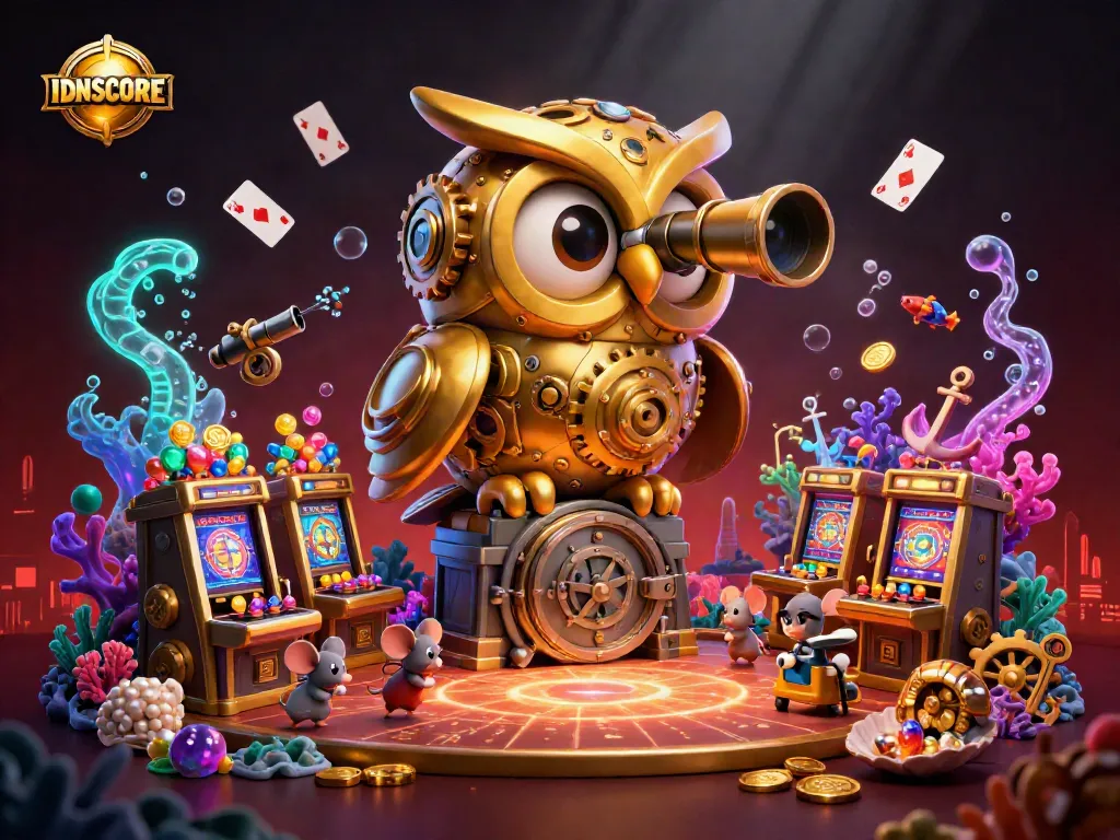 Experience thrilling gaming action at IDNSCORE with vibrant, dynamic casino visuals.