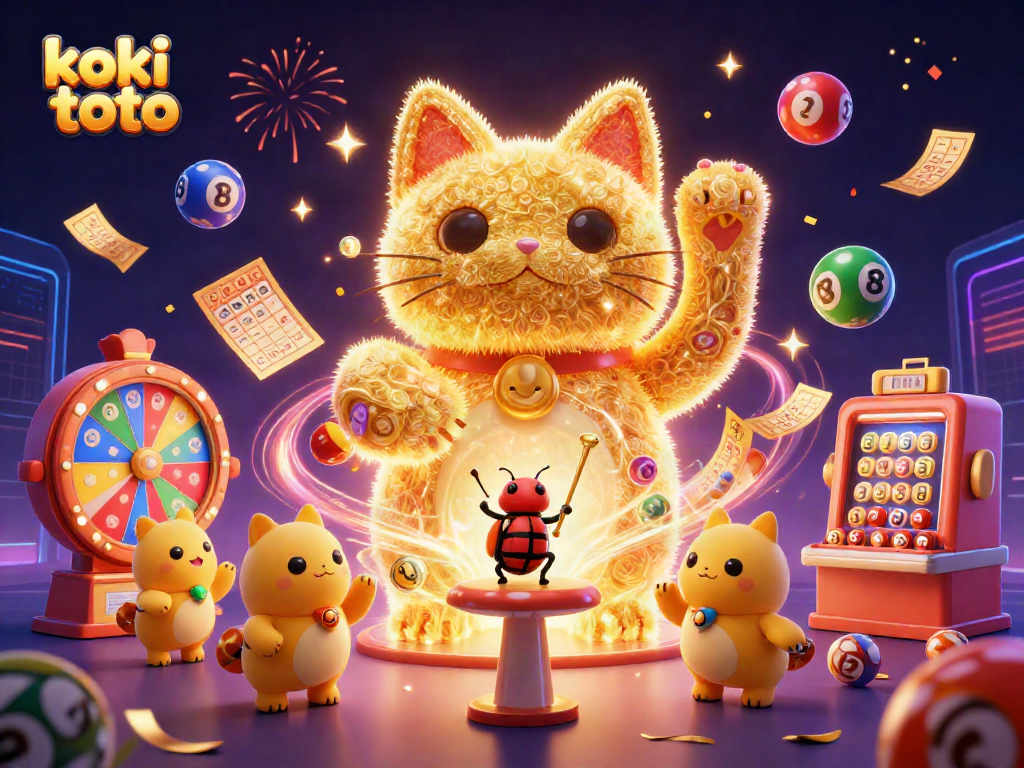 Permainan togel di koki toto dengan berbagai elemen berwarna dan interaksi yang menarik untuk pemain.