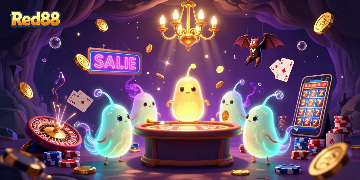Experience vibrant gameplay at Red88 with glowing elements and casino excitement.