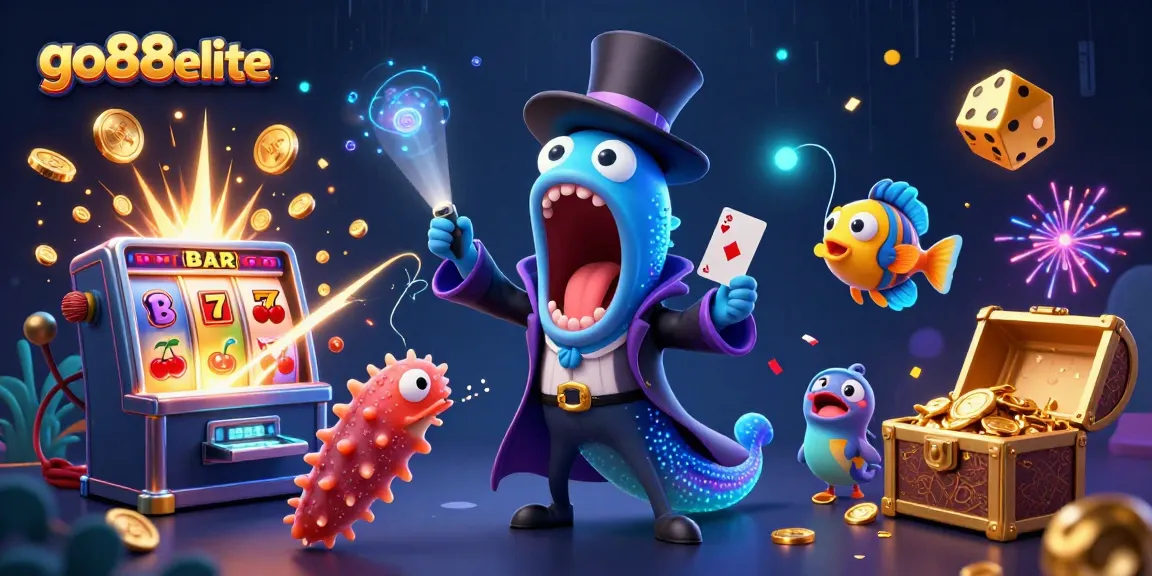 Experience thrilling gaming at go88elite with a deep-sea eel magician and vibrant jackpot action.