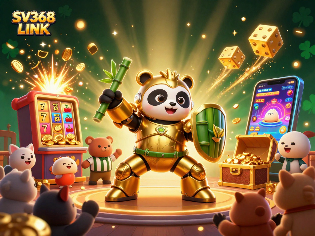 Engage in thrilling gaming with SV368 LINK featuring vibrant characters and dynamic casino elements.