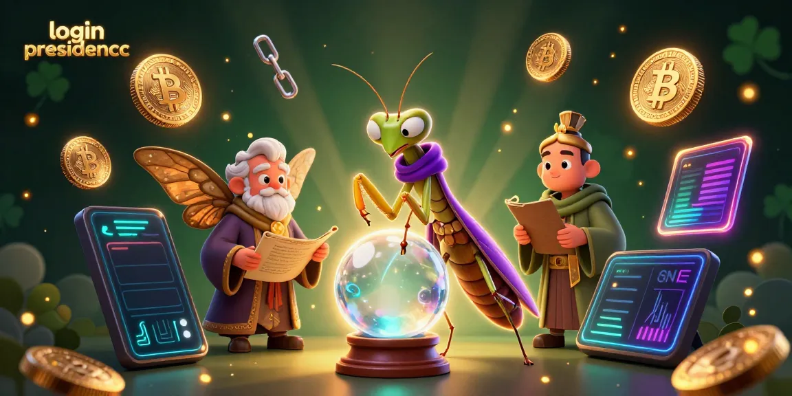 Play and win with login presidencc showcasing a vibrant casino scene packed with crypto elements.