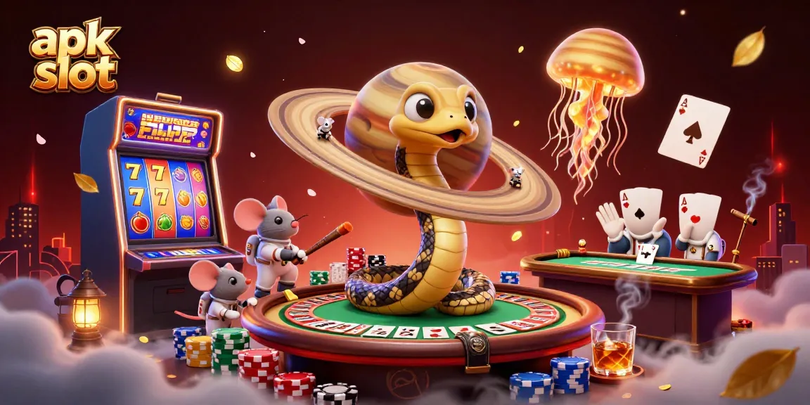 Engaging illustration showcasing apk slot gaming with colorful slot machines and dynamic betting action.