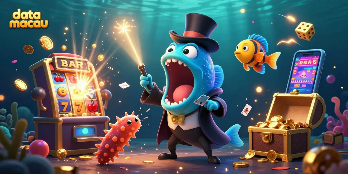 Percayai data macau dan saksikan gulper eel menjalankan trik kartu di kasino bawah laut.