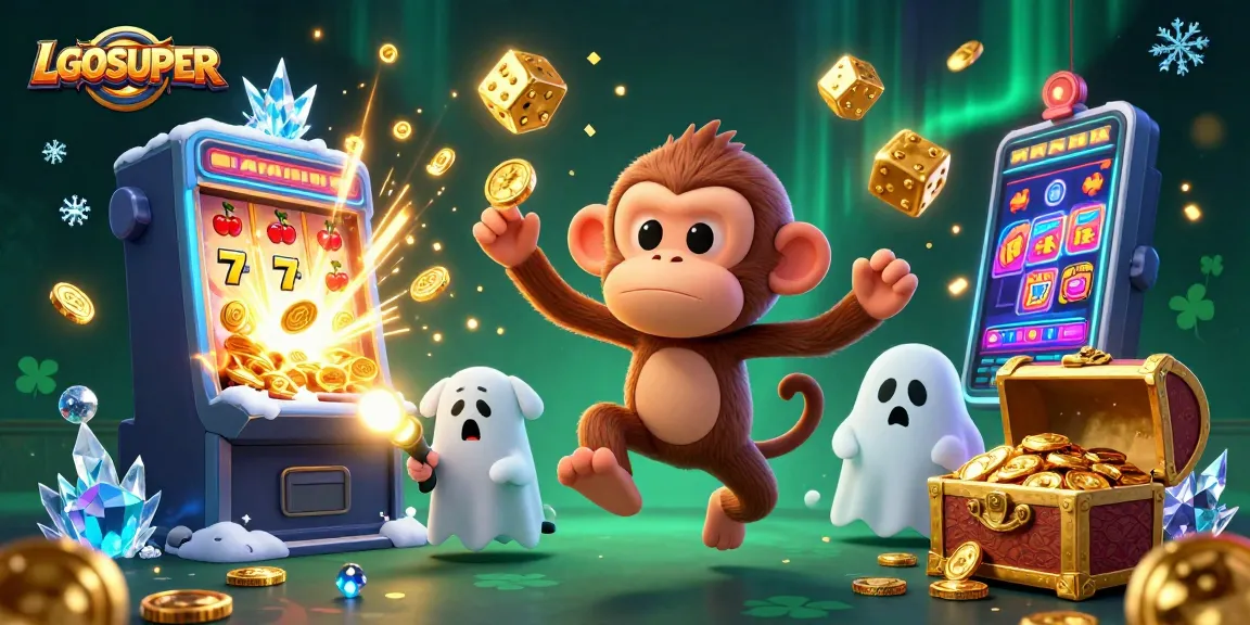 Engage with LGOSUPER's vibrant casino scene featuring dynamic jackpots and playful characters.