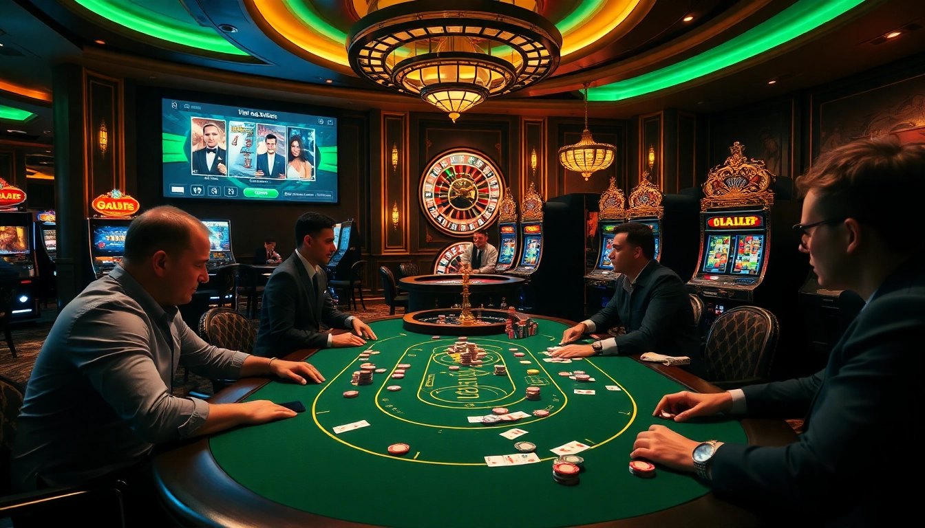 Experience high-stakes excitement with https://go8.live/ at a luxurious poker table with vibrant chips.