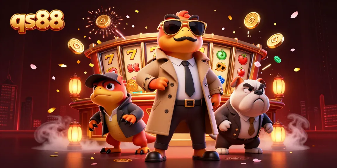 Experience the thrilling qs88 scene with raptors in disguise entering a VIP casino filled with bright elements.