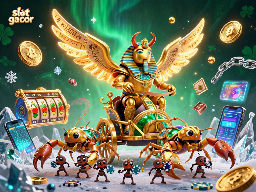 Temukan slot gacor dalam ilustrasi 3D kolosal yang menampilkan karakter menarik dan elemen permainan.