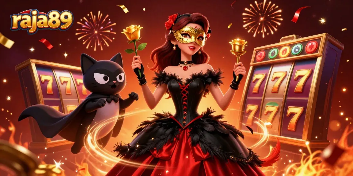 Spin and win at raja89 with vibrant jackpot reels and cinematic casino celebration ambiance.