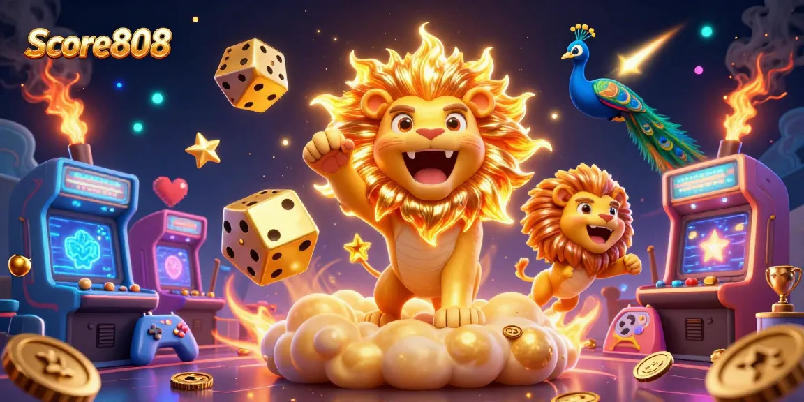 Score808 brings exhilarating sports betting excitement through a vibrant 3D scene filled with action-packed elements.