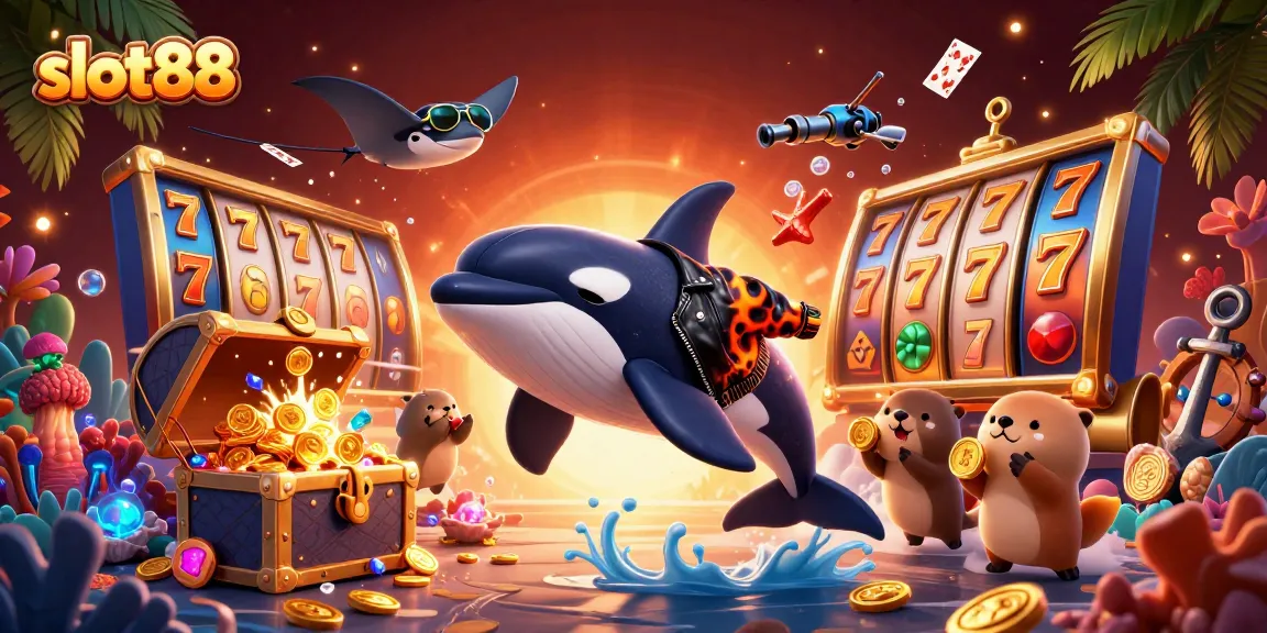 Experience the excitement of slot88 with winning spins and ocean treasures in a vibrant 3D scene.