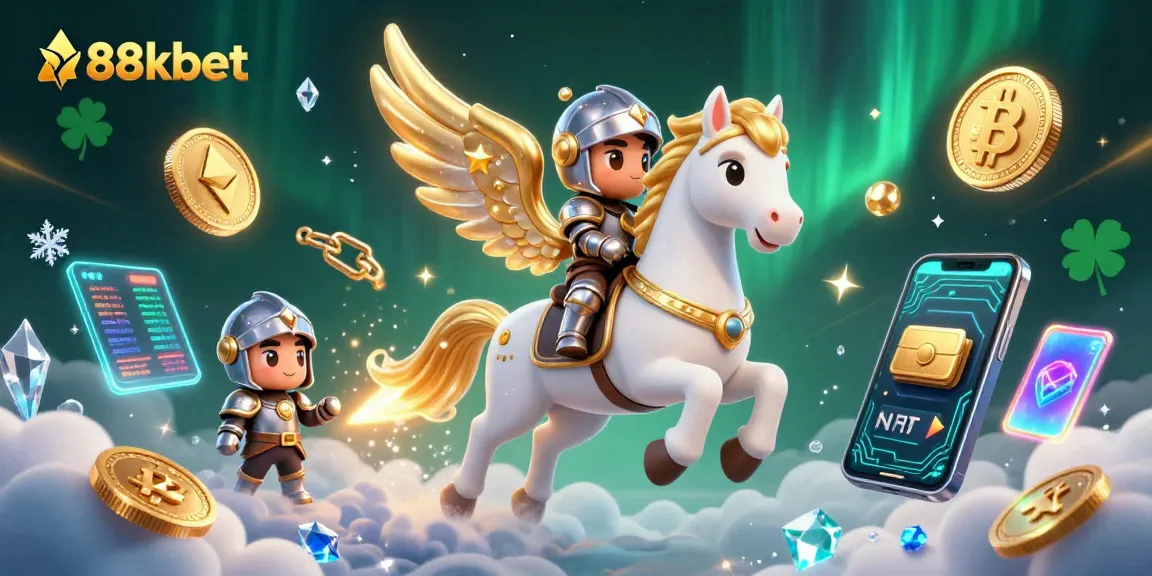 Experience thrilling gameplay at 88kbet with vibrant, galactic-themed visuals and cryptocurrency elements.