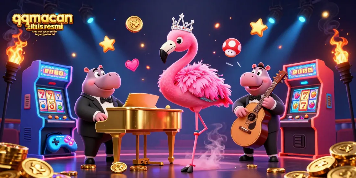 Spin the reels at qqmacan situs resmi toto slot gacor online terpercaya hari ini with vibrant characters and casino games.