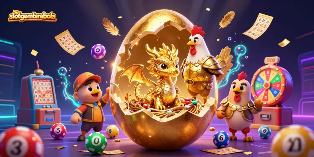 Experience thrilling gameplay with slotgembirabola, featuring a golden dragon and a vibrant casino scene.