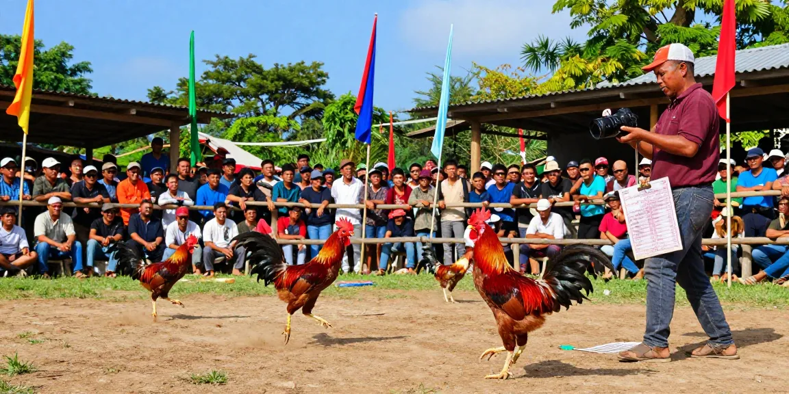 Thrilling đá gà au88 scene with roosters competing and cheering crowd.