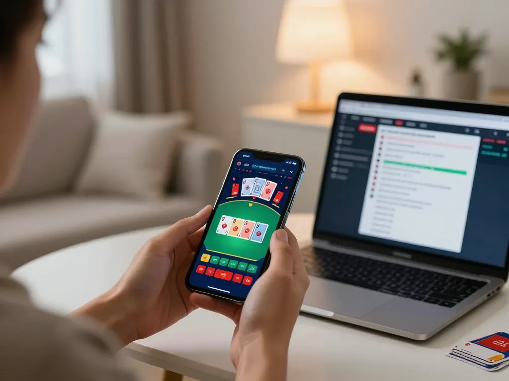 Join in the action with the Luckywin link while enjoying mobile casino gameplay in a cozy setting