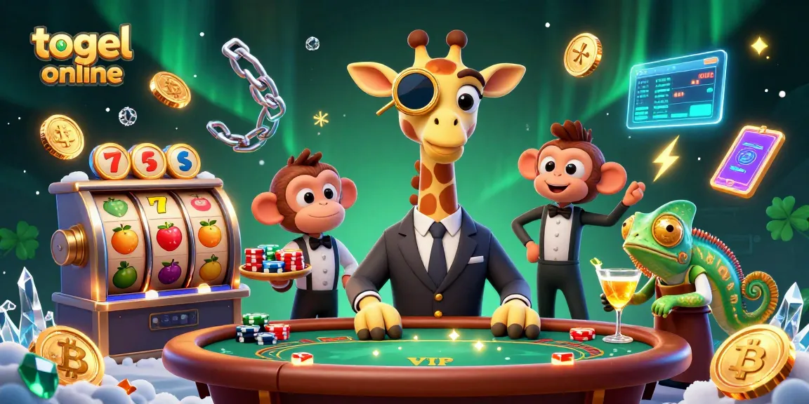 Menangkan togel online dengan gambar ilustrasi kasino yang penuh warna dan elemen menarik.
